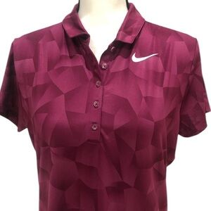 Arnold Palmer's Bay Hill Club Nike Golf Maroon/Burgundy Polo Large